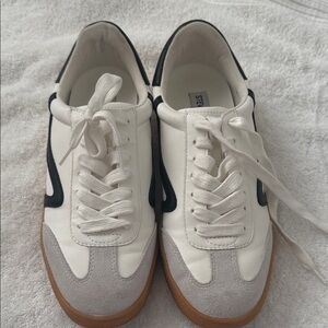 Steve Madden White and Black Sneakers